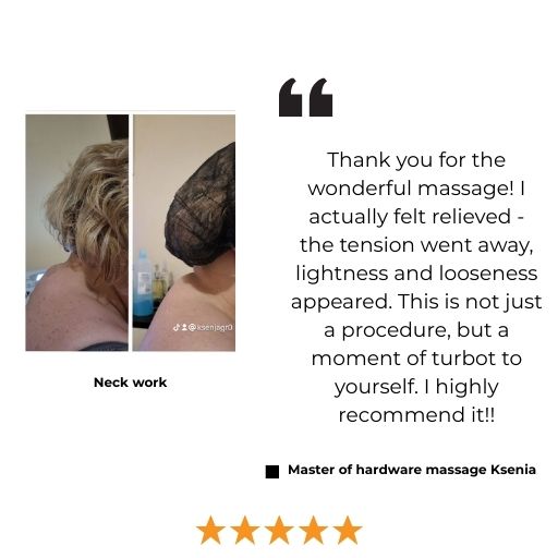 Customer review about machine massage at Beauty Home Studio salon